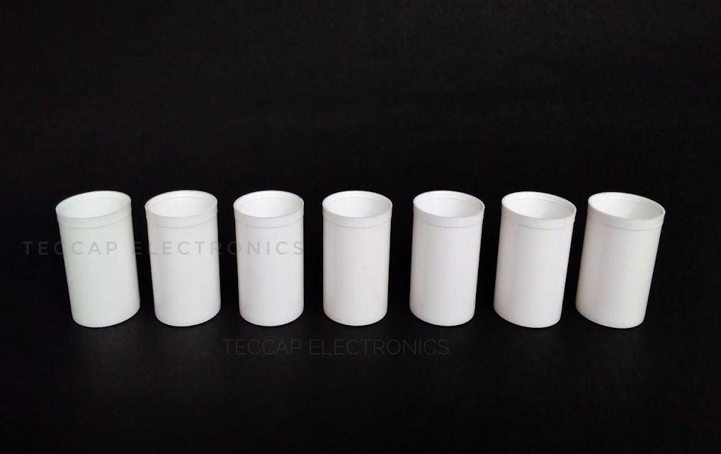 Capacitor casings - white series lineup