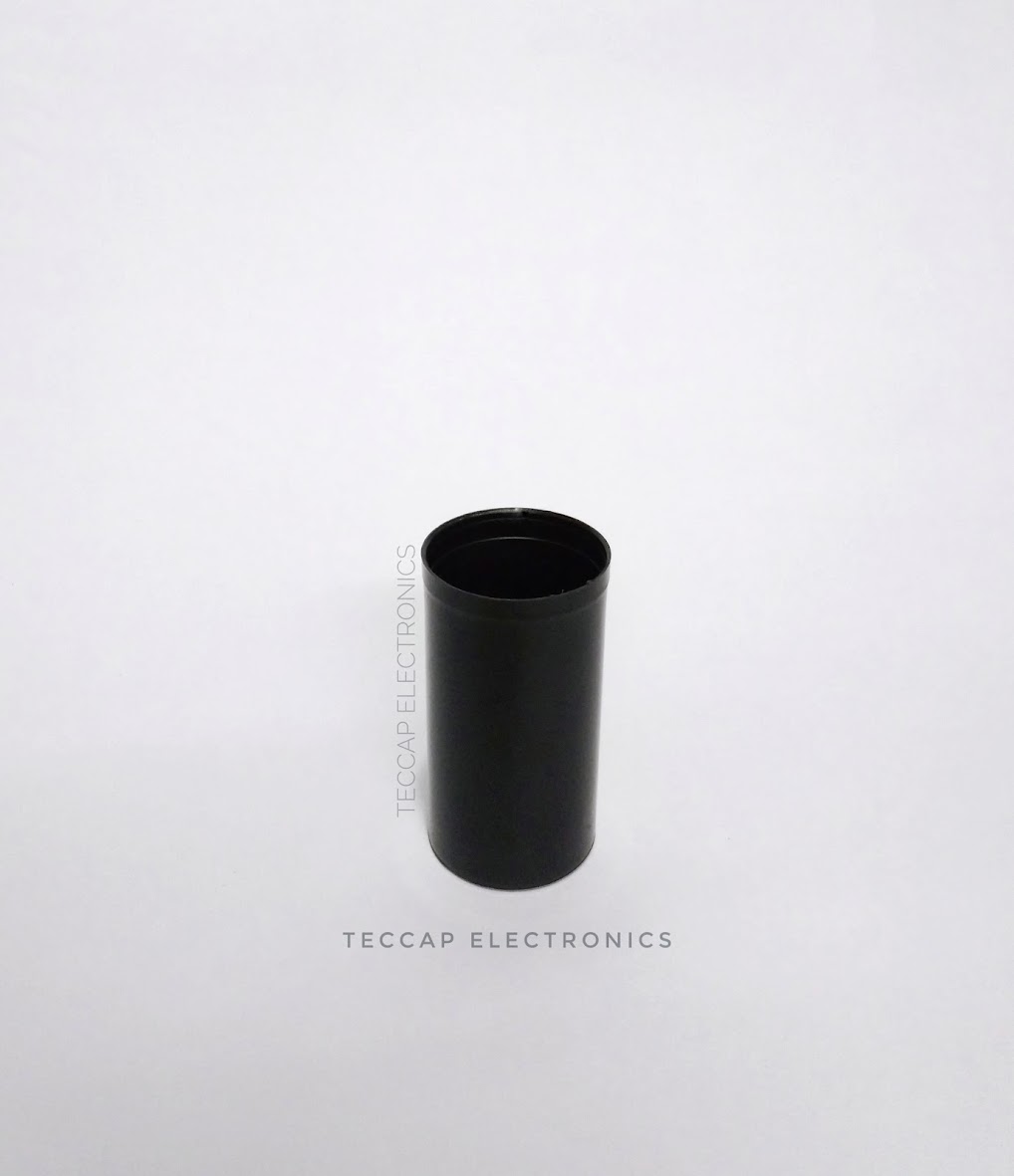 Black capacitor casing